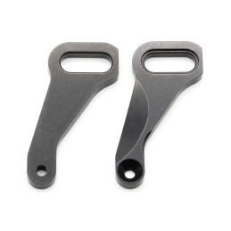 302386 - X4 ALU FRONT STEERING PLATE - INNER SHOCK POSITION - SWISS 7075 T6 (L+R)