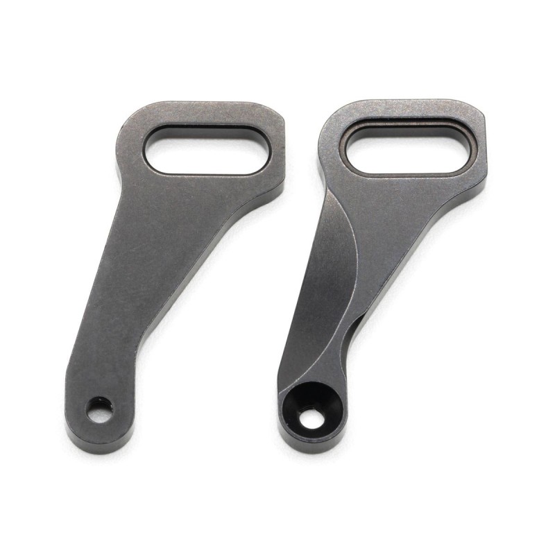 302386 - X4 ALU FRONT STEERING PLATE - INNER SHOCK POSITION - SWISS 7075 T6 (L+R)