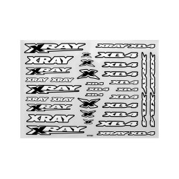 397380 - XRAY XB4 STICKER FOR BODY - WHITE