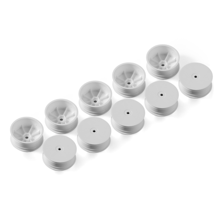 369902-H - 4WD FRONT WHEEL AERODISK WITH 12MM HEX IFMAR - WHITE - HARD (10)