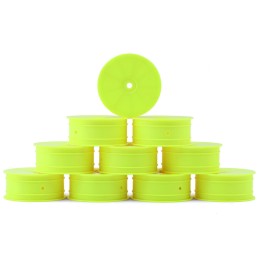 369902-Y - 4WD FRONT WHEEL AERODISK WITH 12MM HEX IFMAR - YELLOW - HARD (10)