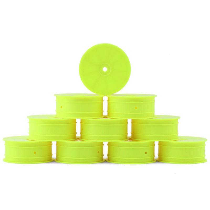 369902-Y - 4WD FRONT WHEEL AERODISK WITH 12MM HEX IFMAR - YELLOW - HARD (10)