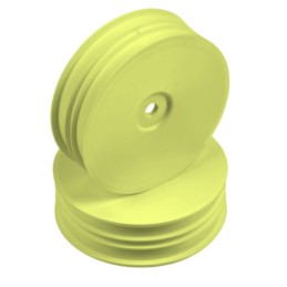 329914-Y - 2WD FRONT SLIM WHEEL AERODISK WITH NARROW OFFSET - YELLOW (2)