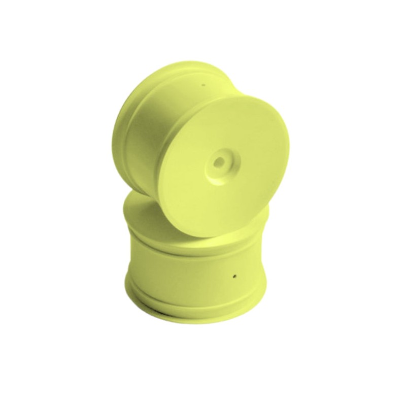 329913-Y - 2WD-4WD REAR WHEEL AERODISK WITH 12mm HEX IFMAR - YELLOW - HARD (2)