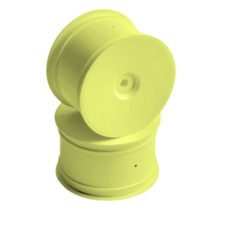 329913-Y - 2WD-4WD REAR WHEEL AERODISK WITH 12mm HEX IFMAR - YELLOW - HARD (2)