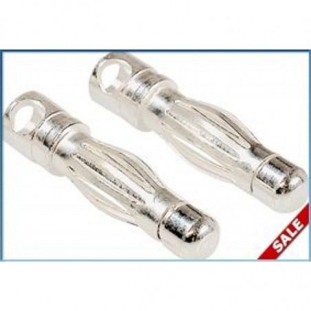 65835 - LRP 4mm Silver universal connectors (10 pcs. male plugs)