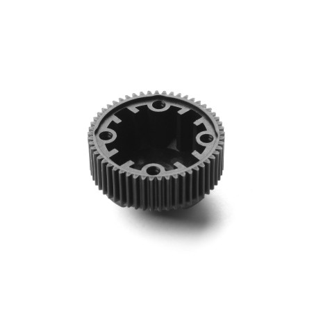 324955-G - COMPOSITE GEAR DIFFERENTIAL CASE WITH PULLEY 53T - LCG - NARROW - GRAPHITE
