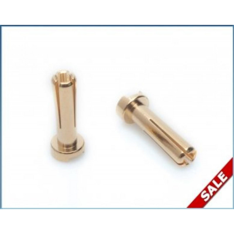 65815 - LRP 4mm Gold Works Team connectors (10 pcs.)
