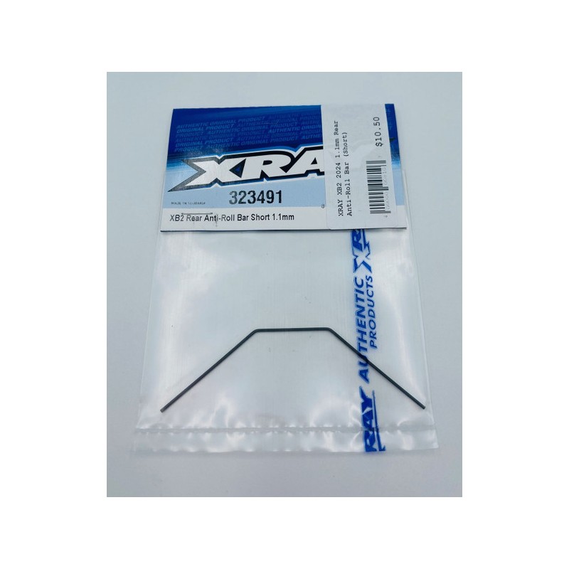 323491 - XB2 ANTI-ROLL BAR REAR - SHORT - 1.1mm