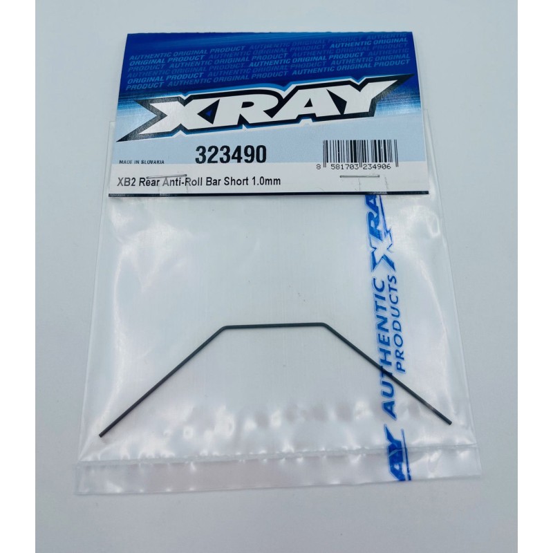 323490 - XB2 ANTI-ROLL BAR REAR - SHORT - 1.0mm