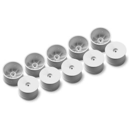 329901-H - 2WD-4WD REAR WHEEL AERODISK WITH 12mm HEX IFMAR - WHITE - HARD (10)