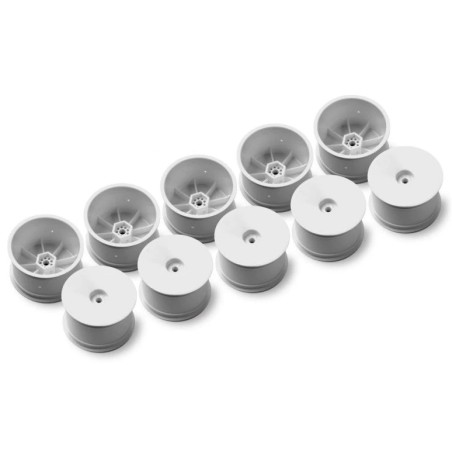 329901-H - 2WD-4WD REAR WHEEL AERODISK WITH 12mm HEX IFMAR - WHITE - HARD (10)