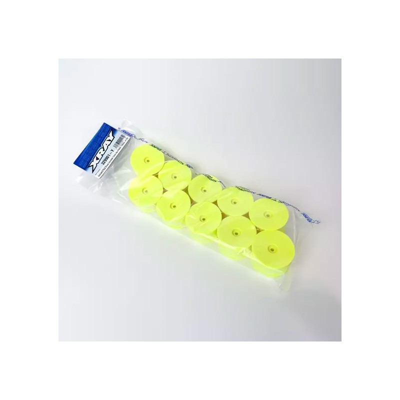 329901-Y - 2WD-4WD REAR WHEEL AERODISK WITH 12mm HEX IFMAR - YELLOW - HARD (10)