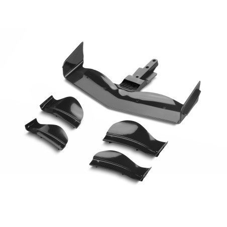 371204-K - X1 COMPOSITE ADJUSTABLE FRONT WING - BLACK - FLAT DESIGN