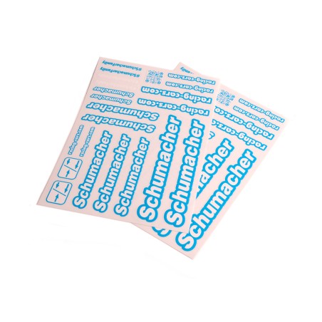 U8587 - Schumacher Decal Sheet - Neon Blue - pk2