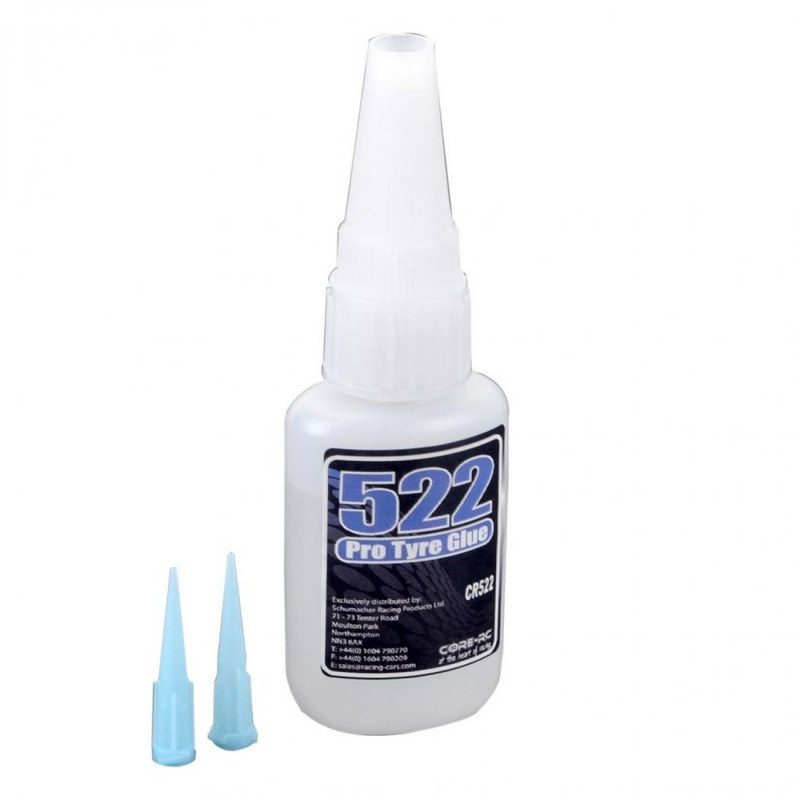 CR522 - CORE RC - 522 Pro Tyre Glue + 2