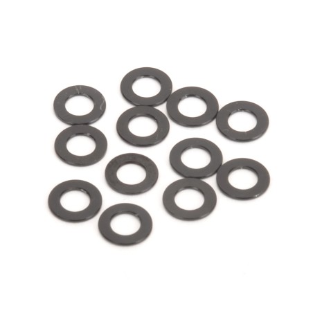 U4862 - Black Alloy Washers 0.50mm (pk12)