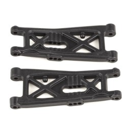 AE92411 - RC10B7 FT Front Suspension Arms, carbon