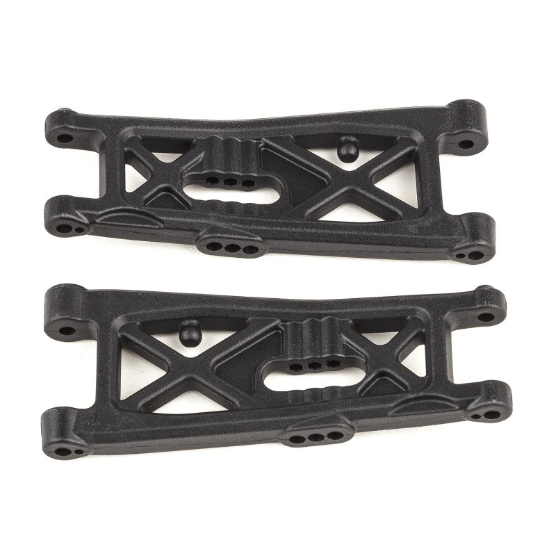 AE92411 - RC10B7 FT Front Suspension Arms, carbon