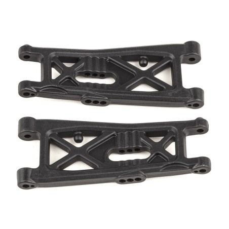 AE92411 - RC10B7 FT Front Suspension Arms, carbon