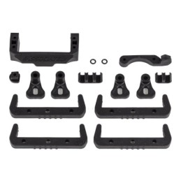 AE92418 - RC10B7 Battery Mount, Fan Mount, Servo Mount