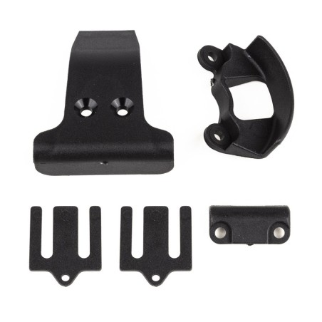 AE92427 - RC10B7 Spur Gear Cover, Bumpers, Bulkhead Shims