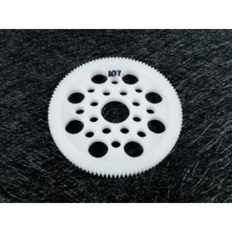 Corona modulo 64, 107 denti, per 1:10 ed 1:12