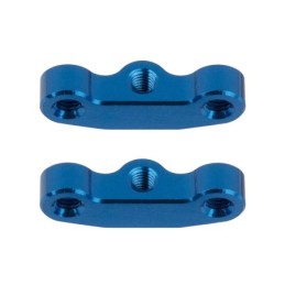 AE92441 - RC10B7 Hub Link Mounts, +1mm, blue aluminum