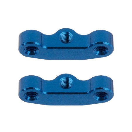 AE92441 - RC10B7 Hub Link Mounts, +1mm, blue aluminum