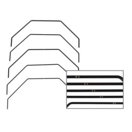 AE92458 - RC10B7 Rear Anti-roll Bar Set