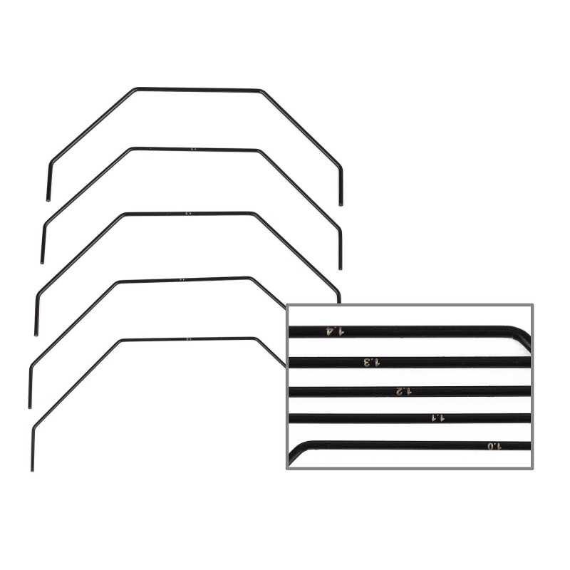 AE92458 - RC10B7 Rear Anti-roll Bar Set