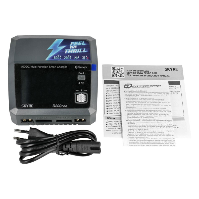SK100196-01 - SkyRC D200 Neo LiPo 1-6s 20A 200W AC Charger