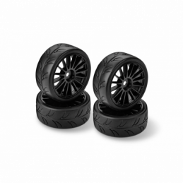 803040 - HUDY 1/10 Pre-Cut Slick Tires Right & Left (2+2)