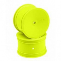 3348Y - (4) Mono 12mm Hex Rear Wheel, yellow, for 1/10 buggy