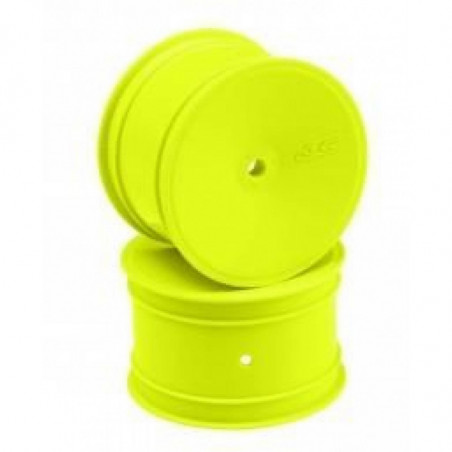3348Y - (4) Mono 12mm Hex Rear Wheel, yellow, for 1/10 buggy