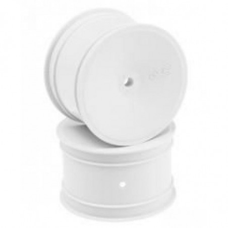3348W - (4) Mono 12mm Hex Rear Wheel, white, for 1/10 buggy