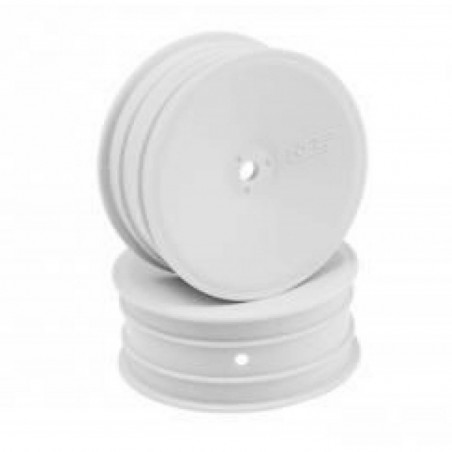 3347W - (4) Mono 12mm Hex Front Wheel, white, for 2WD 1/10 buggy