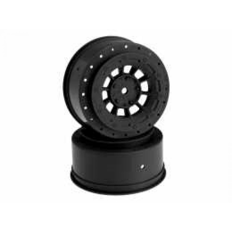 3344B - HAZARD - SC10  SC10 4X4  SC10B  SC5M WHEEL BLACK