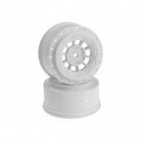 3344W - HAZARD - SC10  SC10 4X4  SC10B  SC5M WHEEL WHITE
