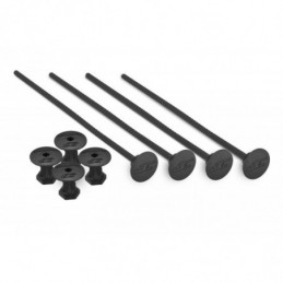 2430-2 - 1/10TH OFF-ROAD TIRE STICK - HOLDS 4 MOUNTED TIRES (BLACK) - 4PC