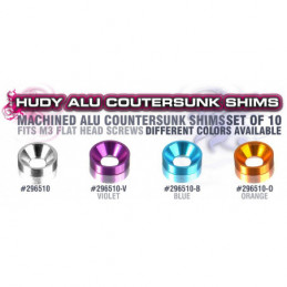 296510-V - ALU COUNTERSUNK SHIM - VIOLET (10)