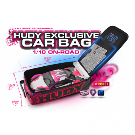199181 - HUDY Car Bag - 1/10 On-Road - Touring - Pan Car