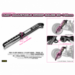107780 - HUDY ADJUSTABLE DROOP GAUGE 80~140MM