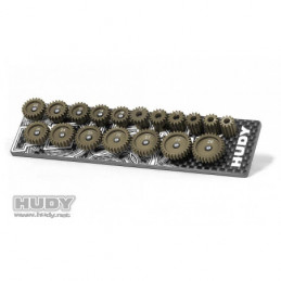 107152 - Set of 18 Alu Pinions 48P with Caddy 12T-29T