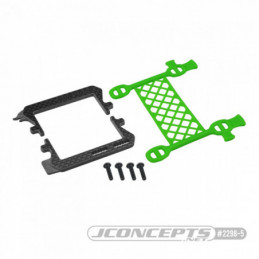 02298-5 - JConcepts - B6.3 carbon logo / cargo net battery brace (pink)