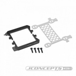 02298-3 - JConcepts - B6.3 carbon logo / cargo net battery brace (white)