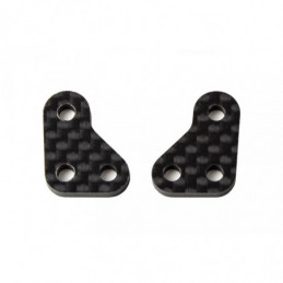 AE91910 - RC10B6 FT Steering Arms carbon fiber