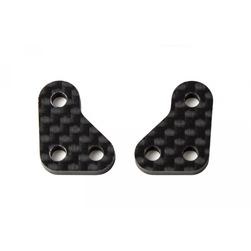 AE91910 - RC10B6 FT Steering Arms carbon fiber