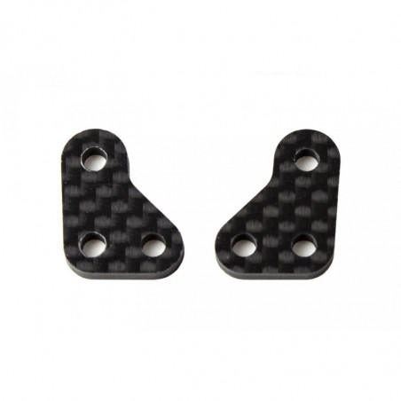 AE91910 - RC10B6 FT Steering Arms carbon fiber