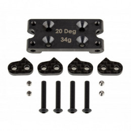 AE91899 - RC10B6 FT Bulkhead Set 20 deg steel